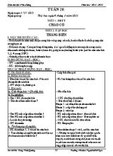 Giáo án điện tử Lớp 4 - Tuần 26 - Năm học 2014-2015 - Tòng Vinh Quang